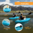 Lifetime Products Payette 98 Sit-In Kayak w/Paddle, Glacier Blue, 90692