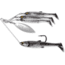 Live Target BaitBall Spinner Rig, 5/0 Hook, Smoke/Silver, Large, 3/4oz, MNSR21LG850