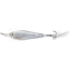 Live Target LiveTarget Flutter Sardine-Jigging Spoon, 3in, 1-1/2oz, Silver/Pearl, FSDJ80SK134