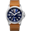 Luminox Atacama Field Quartz Day Date Watches, Dark Blue Sunray/White/Brown, 45 mm, 1924