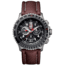 Luminox F-22 Raptor 9240 Series Watch with Brown Leather Strap and Titanium Bezel, Black/White, 44 mm 9247