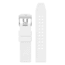 Luminox Watch Strap for Navy SEAL 7050 Series, Silicone/Rubber, White, 20mm, whtpustrwsilverbuckle20