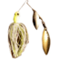 Lunker Lure Gen II Hawg Caller, Willow Double Blade, Chartreuse/White, Silver/Gold, GPW48