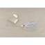 Lunker Lure Proven Winner Buzz Bait, White Head/Gold Glimmer Skirt/Gold Blade, 3/8oz, PW31538