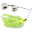 Lunker Lure Proven Winner Double Colorado Blade Spinnerbait, Yellow/Chartreuse Head/Chartreuse/Silver Flake Ski, 3/8oz, PW0838