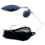 Lunker Lure Proven Winner Double Colorado/Willow Blade Spinnerbait, Black Head/Black Metal Skirt, 3/8oz, PW3938