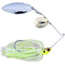 Lunker Lure Proven Winner Double Colorado/Willow Blade Spinnerbait, Chartreuse Gold Head/Chartreuse White Skirt, 1/2oz, PW4112