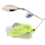 Lunker Lure Proven Winner Double Indiana/Willow Blade Spinnerbait, Chartreuse White Head/Chartreuse White Skirt, 1/4oz, PW0614