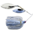 Lunker Lure Proven Winner Double Willow Blade Spinnerbait, Blue Glimmer Head/Green Fish Scale Skirt, 3/8oz, PW2538