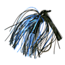 Lunker Lure Rattle Flip Jig, 3/8oz, Black Blue Strands, 5038-4012