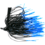 Lunker Lure Triple Rattle Jig, 3/8 oz, Black/Blue Tip, 5338-4015