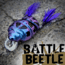 Lunkerhunt Battle Beetle Bait, Cobalt, 2.25in &amp; 5/8 oz, BEET02