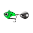 Lunkerhunt Big Eye Tail Spin Jig, Fluorescent Green Glow, 1.2in &amp; 3/8 oz, BEJ204
