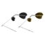 Lunkerhunt Colorado Wire Arm Package,1 Silver Colorado Blade Wire Arm, 1 Gold Colorado Blade Wire Arm, 2 Pack, CWA01