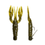 Lunkerhunt Finesse Craw Creature Bait, 1, 3in, Green Pumpkin, FC01