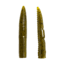 Lunkerhunt Finesse Worm, 8 Pack, 3in, Green Pumpkin, 8-FW01