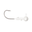 Lunkerhunt Gamefish Ball Head Jig, Gloss White, 1/8 oz, JGFBG101