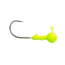 Lunkerhunt Gamefish Ball Head Jig, Matte Chartreuse, 1/8 oz, JGFBT102