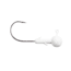 Lunkerhunt Gamefish Ball Head Jig, Matte White, 1/8 oz, JGFBT101