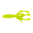 Lunkerhunt Micro Typhon Bait Tube, 10, 1.5in, Chartreuse Glow, MSBTUBE02