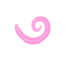 Lunkerhunt River Worm Worm, 8, 2in, Bubble Gum, LHPFRW04