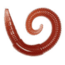 Lunkerhunt River Worm Worm, 8, 2in, Garden Worm, LHPFRW05