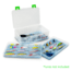 Lure Lock 3 in 1 Deep Box w/Dividers &amp; Ocean Blue Tak Liner, Clear/Green, LL1DWD