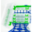 Lure Lock Lure Locker &amp; 5 Pack of Boxes w/out Gel, Large, 4 Compartment, Clear/Green, Green/Blue, LL1 L5-4001