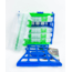 Lure Lock Lure Locker &amp; 5 Pack of Boxes w/out Gel, Small, 3 Compartment, Clear/Green, Green/Blue, LL3 L5-3001