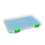 Lure Lock Ultra Thin 1 Cavity Box w/Taklogic Technology &amp; Ocean Blue Tak Liner, Clear/Green, LL1T-1101