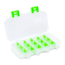 Lure Lock Utility Box w/out Tak Liner, Small, 3 Cavity, Clear/Green, LL3-3001
