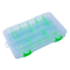 Lure Lock Utility Box w/Taklogic Technology &amp; Ocean Blue Tak Liner, Large, 4 Cavity, Clear/Green, LL1-4101