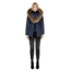 Mackage Adali Fitted Winter Down Coat With Fur Hood - Womens, Ink, Extra Small ADALI-INK-XS