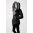 Mackage Akiva Waterproof Down Coat w/ Fur Hood, Black / Silverfox Fur, Extra Small, Akiva-XR-Black/Silver-XS