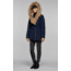 Mackage Akiva Waterproof Down Coat w/ Fur Hood, Navy / Natural Fur, Extra Large, Akiva-R-Navy-XL