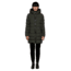 Mackage Calla Lightweight Down Coat With Fur Trimmed Hood - Womens, Spruce, Small, CALLA-SPRUCE-S