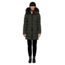 Mackage Calla Lightweight Down Coat With Fur Trimmed Hood - Womens, Spruce, Small, CALLA-SPRUCE-S