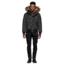 Mackage Dixon Hip Length Winter Down Parka With Fur - Men's, Black, 44, DIXON-BLACK-44