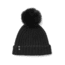 Mackage Doris Classic Knit Hat w/ Fox Fur Pompom - Womens, Black/Black, One Size, Doris-R-Black/Black
