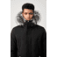 Mackage Edward Down Parka - Mens, Black / Silverfox Fur, 36, Edward-XR-Bl/Silv-36
