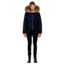 Mackage Edward Hip Length Down Winter Parka With Fur - Men's, Navy, 36, EDWARD-NAVY-36
