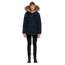 Mackage Edward Hip Length Down Winter Parka With Fur - Men's, Navy, 42, EDWARD-NAVY-42