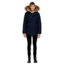Mackage Edward Hip Length Down Winter Parka With Fur - Men's, Navy, 36, EDWARD-NAVY-36