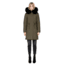 Mackage Enia Mid Length Winter Down Coat With Fur - Womens, Army, Large ENIA-ARMY-L