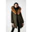Mackage Kay Down Coat - Womens, Army / Natural Fur, Large, Kay-R-Army-L