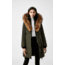 Mackage Kay Down Coat - Womens, Army / Natural Fur, Large, Kay-R-Army-L