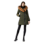 Mackage Kay Down Coat - Womens, Army / Natural Fur, Large, Kay-R-Army-L