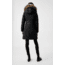 Mackage Trish Mid-Length Down Coat - Womens, Black / Natural Fur, Medium, Trish-R-Black-M