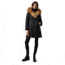 Mackage Trish Mid-Length Down Coat - Women's, Black / Natural Fur, Extra Small, Trish-R-Black-XS