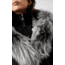 Mackage Trish Mid-Length Down Coat - Womens, Black / Silver Fur, Large, Trish-XR-Black/Silver-L